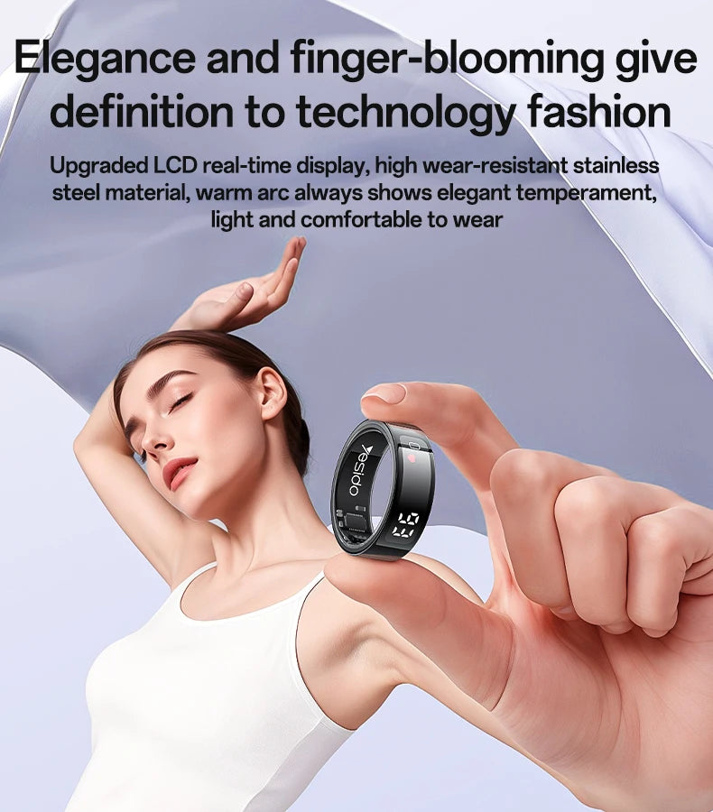 Real-time Digital Display Smart Ring