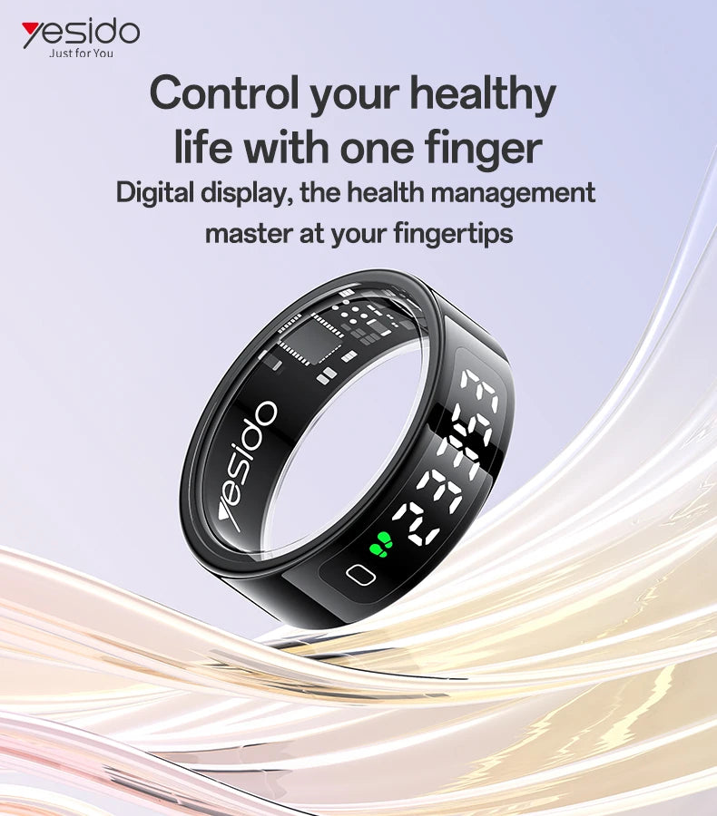 Real-time Digital Display Smart Ring