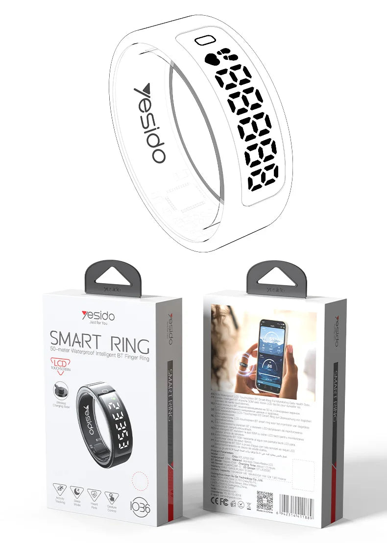 Real-time Digital Display Smart Ring